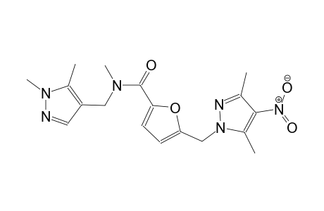 5-[(3,5-dimethyl-4-nitro-1H-pyrazol-1-yl)methyl]-N-[(1,5-dimethyl-1H-pyrazol-4-yl)methyl]-N-methyl-2-furamide