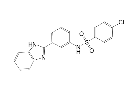 N-[3-(1H-benzimidazol-2-yl)phenyl]-4-chlorobenzenesulfonamide