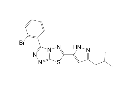 [1,2,4]triazolo[3,4-b][1,3,4]thiadiazole, 3-(2-bromophenyl)-6-[3-(2-methylpropyl)-1H-pyrazol-5-yl]-