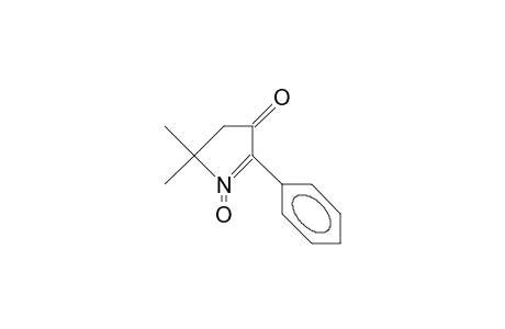 3H-Pyrrol-3-one, 4,5-dihydro-5,5-dimethyl-2-phenyl-, 1-oxide