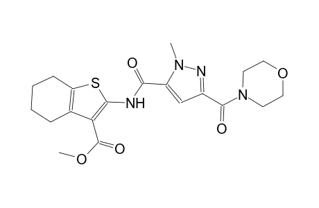 methyl 2-({[1-methyl-3-(4-morpholinylcarbonyl)-1H-pyrazol-5-yl]carbonyl}amino)-4,5,6,7-tetrahydro-1-benzothiophene-3-carboxylate