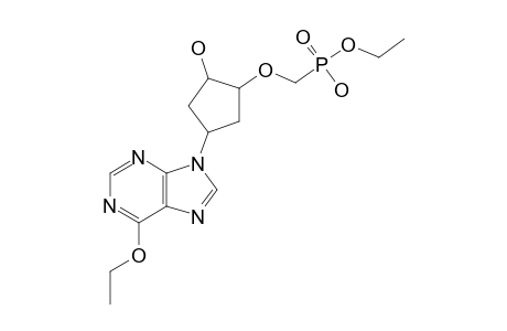 6-ETHOXY-9-[(1'-BETA,3'-ALPHA,4'-BETA)-4'-[ETHOXY-(HYDROXY)-PHOSPHORYLMETHOXY]-3'-HYDROXYCYCLOPENTYL]-PURINE