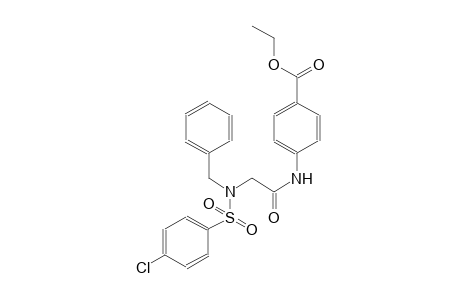 benzoic acid, 4-[[[[(4-chlorophenyl)sulfonyl](phenylmethyl)amino]acetyl]amino]-, ethyl ester