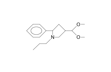 3-Dimethoxymethyl-5-phenyl-1-propyl-pyrrolidine
