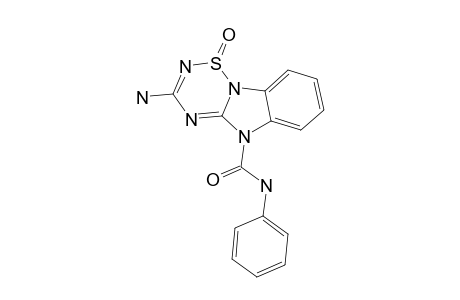 3-AMINO-5-[N-PHENYLAMINOCARBONYL]-1-LAMBDA(4),2,4,6-THIATRIAZINO-[2,3-A]-BENZIMIDAZOL-1-OXIDE