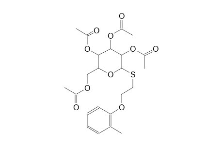 hexopyranoside, 2-(2-methylphenoxy)ethyl 1-thio-, tetraacetate