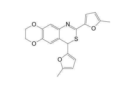 2,4-Bis(5-methyl-2-furyl)-7,8-dihydro-4H-[1,4]dioxoino[2,3-g][3,1]benzothiazine