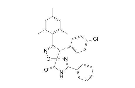 1-Oxa-2,6,8-triazaspiro[4.4]nona-2,6-dien-9-one, 4-(4-chlorophenyl)-7-phenyl-3-(2,4,6-trimethylphenyl)-, cis-