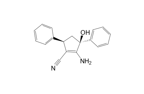 (3S,5R)-2-amino-3-hydroxy-3,5-diphenyl-1-cyclopentenecarbonitrile