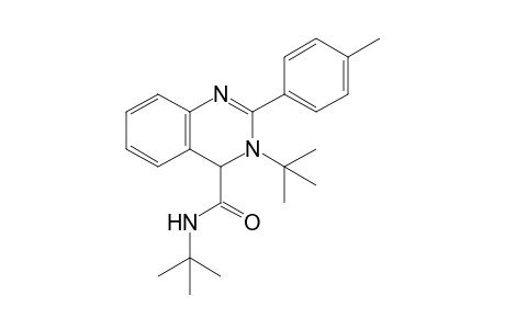 N,3-Di-tert-Butyl-2-(p-tolyl)-3,4-dihydro quinazoline-4-carboxamide