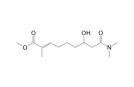 Methyl (2E)-9-(dimethylamino)-7-hydroxy-2-methyl-9-oxo-2-nonenoate
