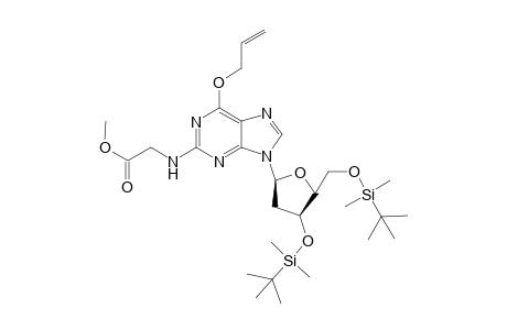 6-O-Allyl-3',5'-bis-O-(tert-butyldimethylsilyl)-2'-deoxy-2-N-(2-methoxycarbonylmethyl)guanosine