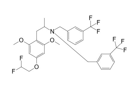 N,N-Bis-(3-Trifluoromethylbenzyl)-4-(2,2-difluoroethoxy)-2,6-dimethoxyamphetamine