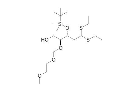 3-O-(tert-Butyldimethylsilyl)-4-O-methoxyethoxymethyl-2-deoxy-L-ribosediethyl-dithioacetal