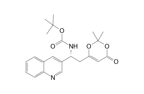tert-Butyl (R)-(2-(2,2-dimethyl-4-oxo-4H-1,3-dioxin-6-yl)-1-(quinolin-3-yl)ethyl)carbamate