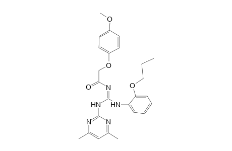 N-[[(4,6-dimethyl-2-pyrimidinyl)amino]-(2-propoxyanilino)methylidene]-2-(4-methoxyphenoxy)acetamide