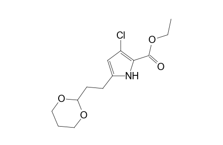 Ethyl 3-Chloro-5-[2-(1,3-dioxan-2-yl)ethyl]-1H-pyrrole-2-carboxylate