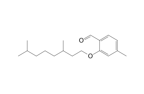 2-(3,7-dimethyloctoxy)-4-methyl-benzaldehyde