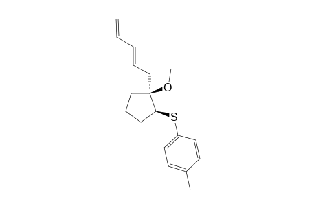 CIS-1-METHOXY-1-((E)-PENTA-2',4'-DIENYL)-2-(PARA-TOLYLTHIO)-CYCLOPENTANE