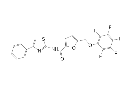 5-[(2,3,4,5,6-pentafluorophenoxy)methyl]-N-(4-phenyl-1,3-thiazol-2-yl)-2-furamide