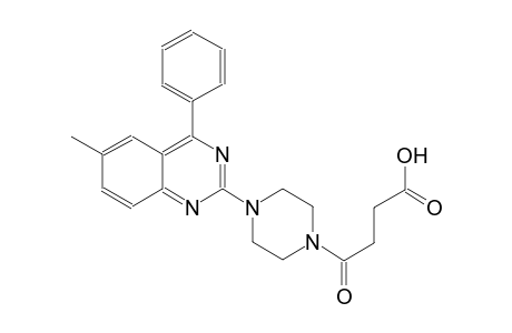 1-piperazinebutanoic acid, 4-(6-methyl-4-phenyl-2-quinazolinyl)-gamma-oxo-