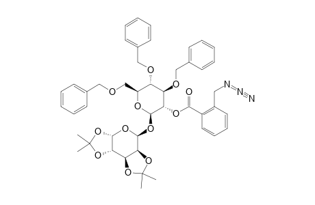 2-O-[2-(AZIDOMETHYL)-BENZOYL]-3,4,6-TRI-O-BENZYL-BETA-D-GLUCOPYRANOSYL-(1->6)-1,2:3,4-DIISOPROPYLIDENE-ALPHA-D-GALACTOPYRANOSIDE