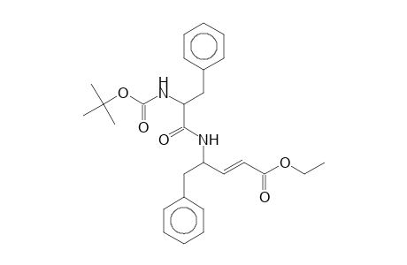 2-(E)-Pentenoic acid, (4S)-4-[(t-butoxycarbonyl-(S)-phenylalanyl)amino]-5-phenyl-, ethyl ester