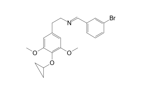 1-(3-Bromophenyl)-N-(2-[4-(cyclopropyloxy)-3,5-dimethoxyphenyl]ethyl)methanimine