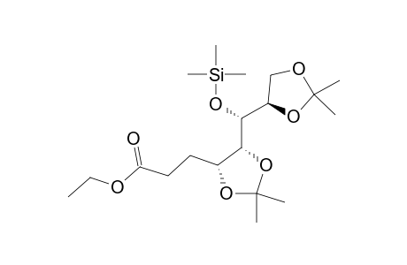 ETHYL-2,3-DIDEOXY-4,5:7,8-DI-O-ISOPROPYLIDENE-6-O-(TRIMETHYLSILYL)-D-MANNO-OCTONATE