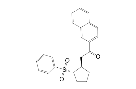 1-naphthalen-2-yl-2-[(1R,2S)-2-(phenylsulfonyl)cyclopentyl]ethanone