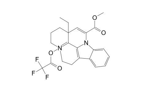 (-)-3,4-Dehydro-(trifluoromethoxycarbonyl-4-N-oxide)-(16.alpha.)-eburnamenine