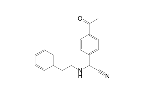 2-(4-Acetylphenyl)-2-(phenethylamino)acetonitrile
