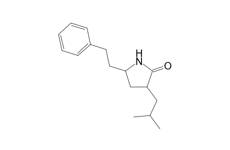 3-Isobutyl-2-oxo-5-(2-phenylethyl)pyrrolidine