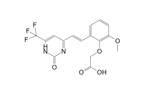 (2-methoxy-6-{(E)-2-[2-oxo-6-(trifluoromethyl)-1,2-dihydro-4-pyrimidinyl]ethenyl}phenoxy)acetic acid