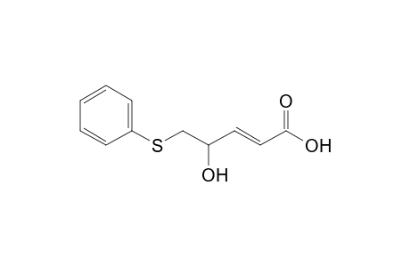 4-Hydroxy-5-(phenylthio)-2-pentenoic acid
