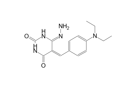 (4Z,5E)-5-[4-(diethylamino)benzylidene]-2,4,6(1H,3H,5H)-pyrimidinetrione 4-hydrazone