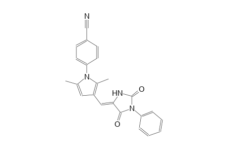 4-{3-[(Z)-(2,5-dioxo-1-phenyl-4-imidazolidinylidene)methyl]-2,5-dimethyl-1H-pyrrol-1-yl}benzonitrile