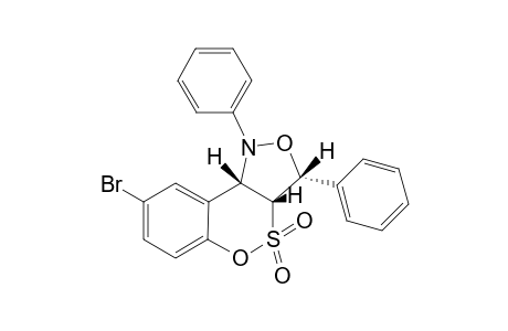 (3S,3aS,9bS)-8-Bromo-1,3-diphenyl-2,3,3a,9b-tetrahydro-1H-5-oxa-4-thia-1-aza-cyclopenta[a]naphthalene 4,4-dioxide