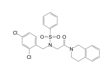 N-(2,4-dichlorobenzyl)-N-[2-(3,4-dihydro-1H-isoquinolin-2-yl)-2-keto-ethyl]benzenesulfonamide