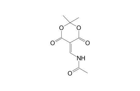 N-[(2,2-dimethyl-4,6-dioxo-1,3-dioxan-5-ylidene)methyl]acetamide