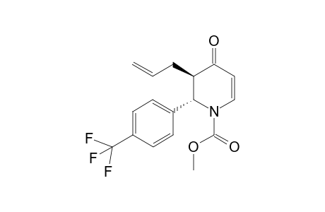 (2S,3R)-methyl 3-allyl-4-oxo-2-(4-(trifluoromethyl)phenyl)-3,4-dihydropyridine-1(2H)-carboxylate