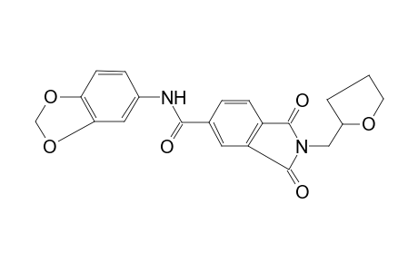 N-(1,3-Benzodioxol-5-yl)-1,3-dioxo-2-(tetrahydro-2-furanylmethyl)-5-isoindolinecarboxamide