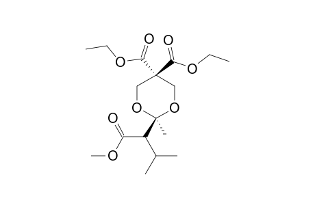 5,5-BIS-(ETHYLOXYCARBONYL)-2-[1-ETHYLOXYCARBONYL-2-METHYLPROPYL]-2-METHYL-1,3-DIOXANE