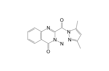 3-Amino-2-(3,5-dimethylpyrazole-1-carbonyl)quinazolin-4(3H)-one