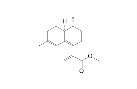 2-[(4R,4aS)-4,7-dimethyl-2,3,4,4a,5,6-hexahydronaphthalen-1-yl]-2-propenoic acid methyl ester