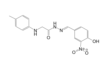 N'-[(E)-(4-hydroxy-3-nitrophenyl)methylidene]-2-(4-toluidino)acetohydrazide