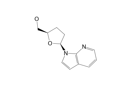 1-(2,3-DIDEOXY-BETA-D-GLYCERO-PENTOFURANOSYL)-1H-PYRROLO-[2,3-B]-PYRIDINE
