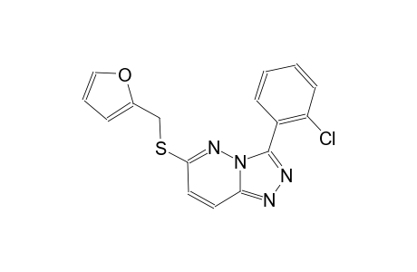 [1,2,4]triazolo[4,3-b]pyridazine, 3-(2-chlorophenyl)-6-[(2-furanylmethyl)thio]-