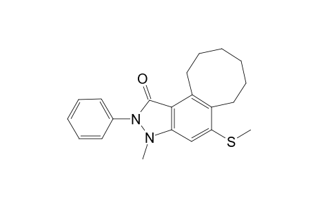 2,3,6,7,8,9,10,11-Octahydro-3-methyl-5-methylthio-2-phenyl-1H-benz[e]indazol-1-one