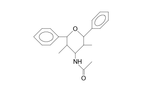 cis-2,6-Diphenyl-trans-3,5-dimethyl-4-acetylamino-oxane